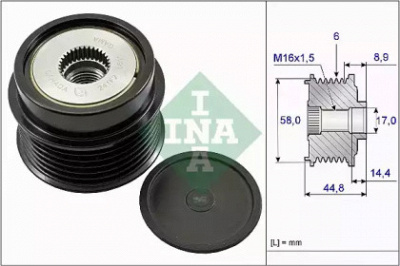 WILMINK GROUP wg1253830 -  Механизм свободного хода генератора